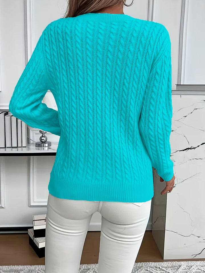 Lena | Pull en Tricot High-Low Moderne et Doux