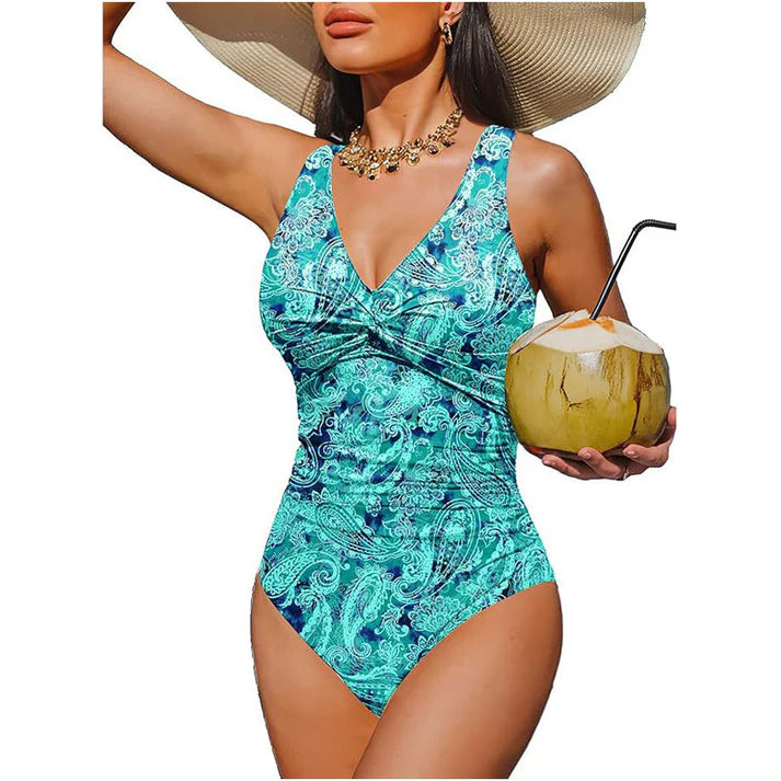 Naicel | Maillot de bain une pièce élégant avec taille froncée