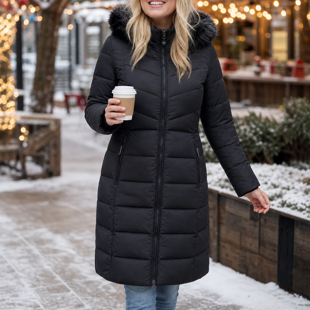 Grace | Veste longue en duvet élégante et chaude pour femmes