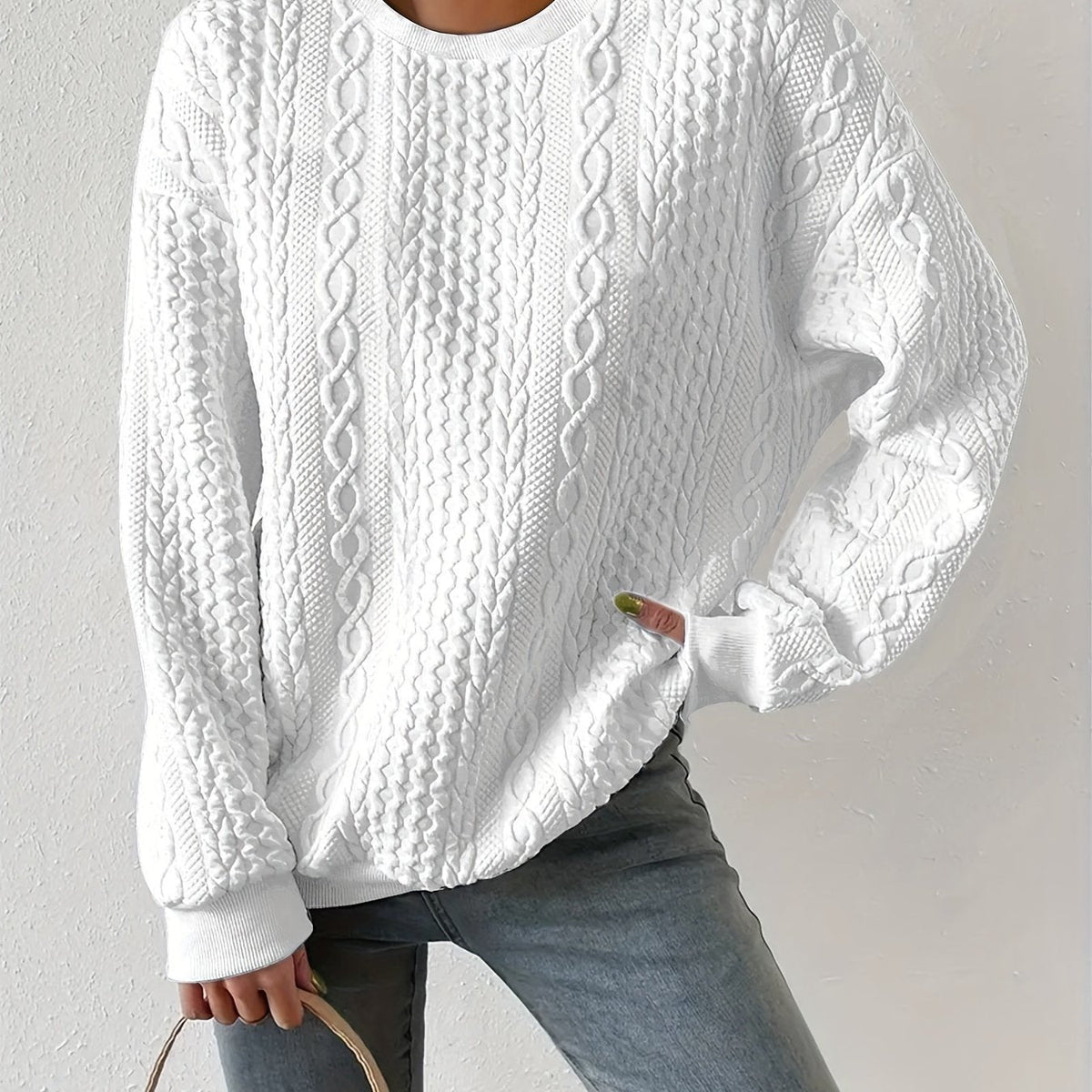 Hannah | Pull en Câble Classique et Confortable pour Femmes