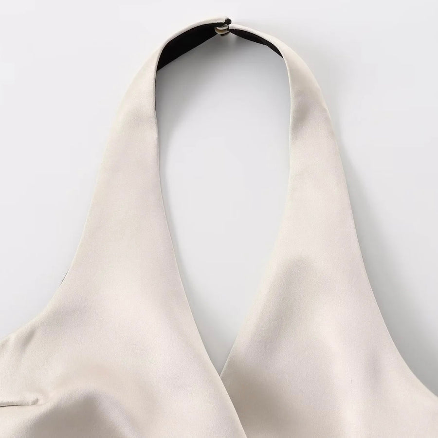 Top Dos-nu Avec Fermeture Nouée Pour Femme | Idéal Pour Le Printemps Et L’été