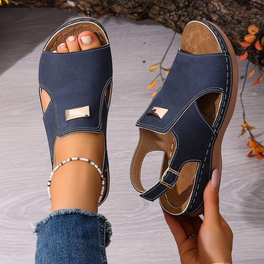 Solemna | Sandales Boho orthopédiques avec bride réglable