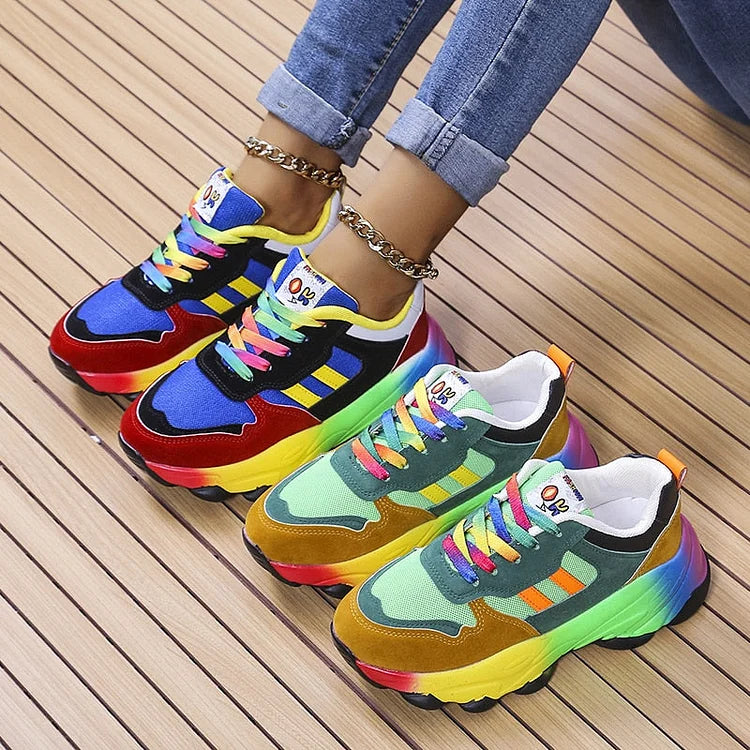 Isolina - Chaussures orthopédiques arc-en-ciel