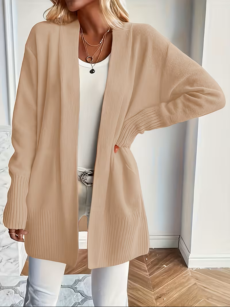 Ellen - Gilet Oversize Élégant en Côtelé