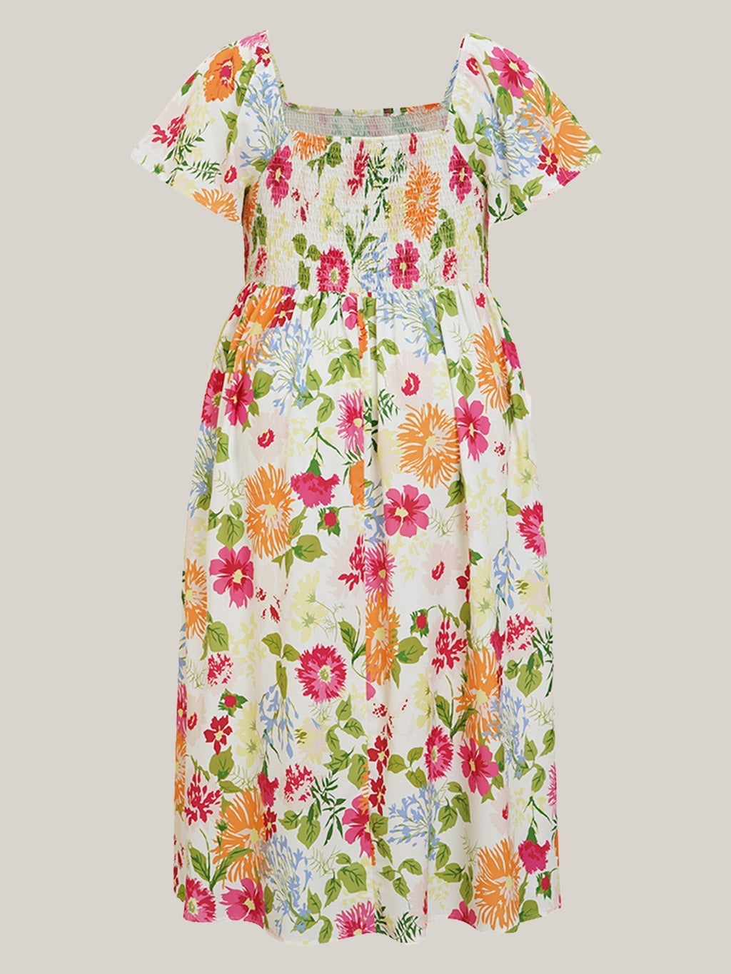 Cariella | Robe Midi Féminine avec Manches Flottantes