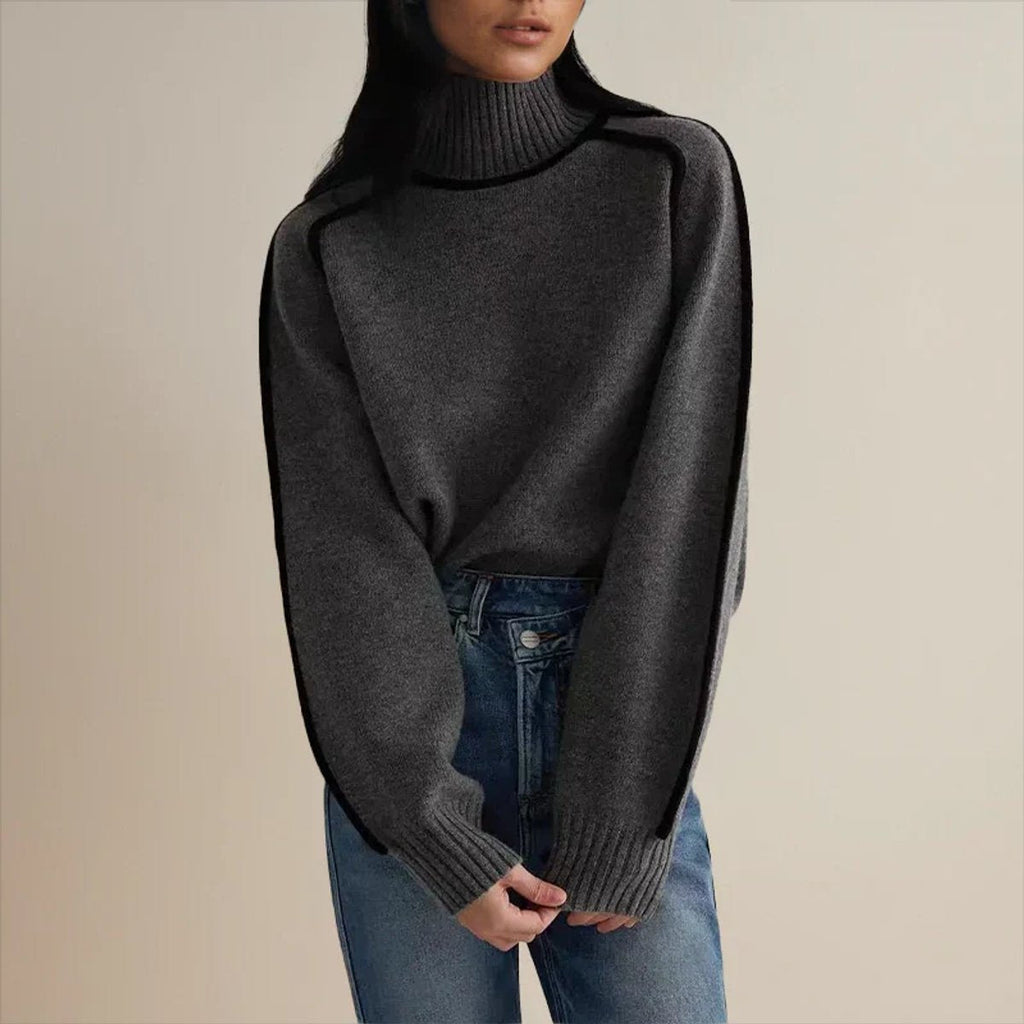 Emily | Pull à Col Roulé Oversize Élégant et Confortable