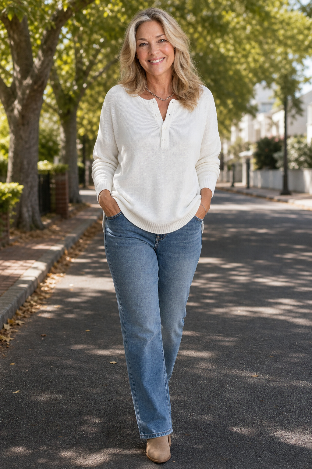 Vanessa | Pull en tricot moderne et polyvalent pour femmes avec décolleté en V