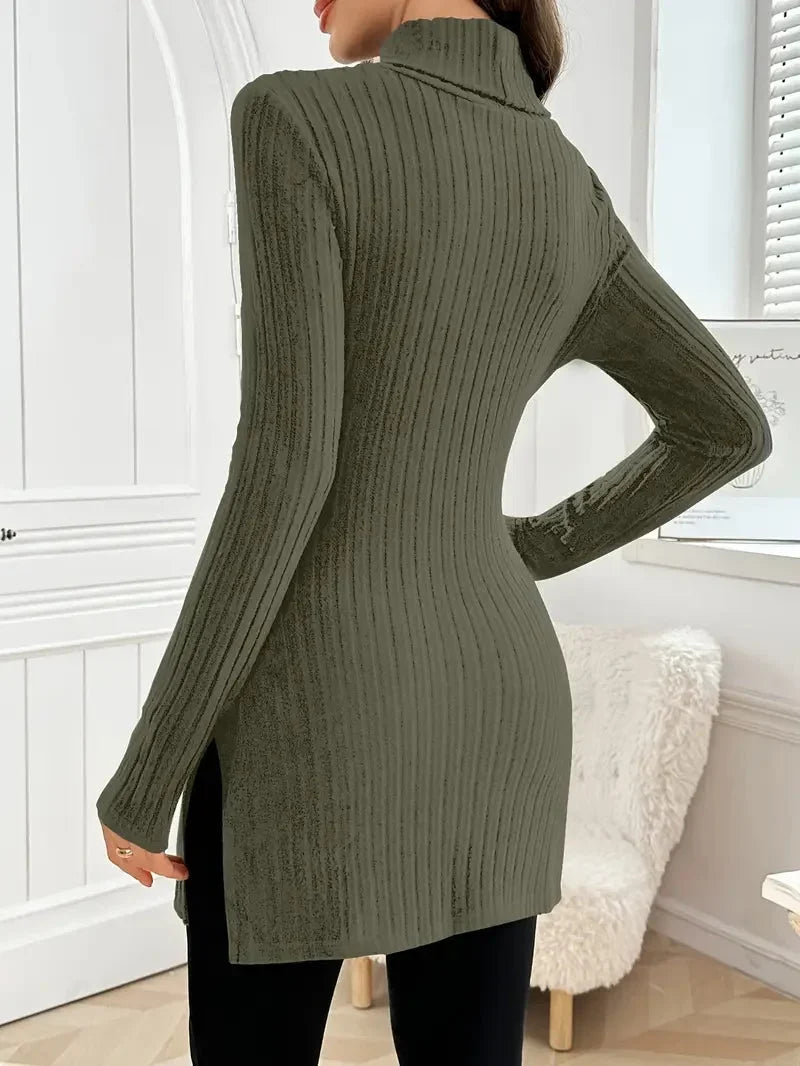 Diana | Pull à col roulé confortable et polyvalent à coupe slim