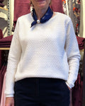 Pull à col rond en couleur unie