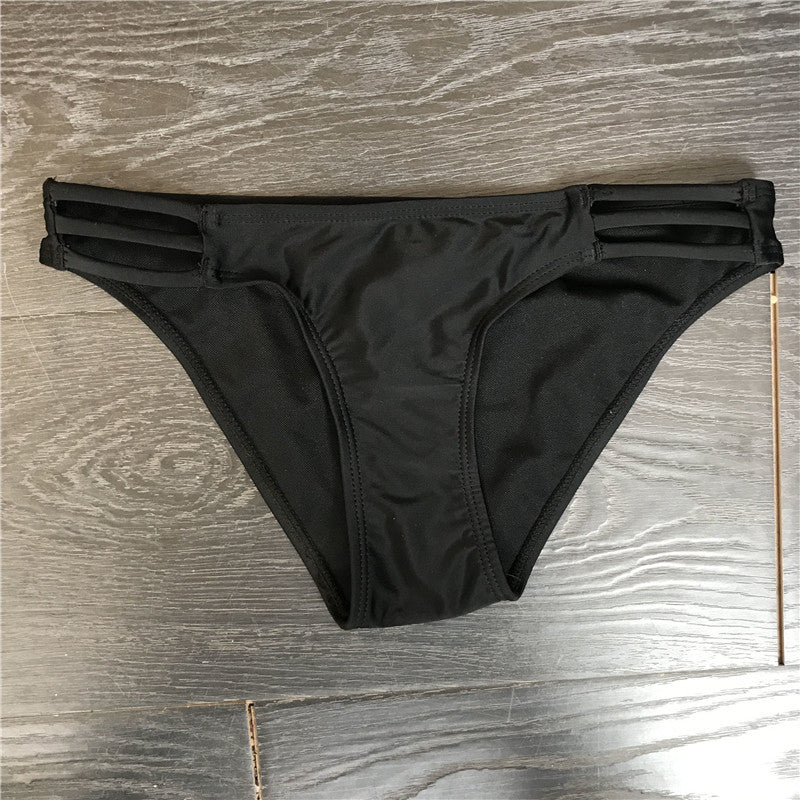 Ensemble de bikini sportif pour femmes avec col montant et découpes latérales R&B