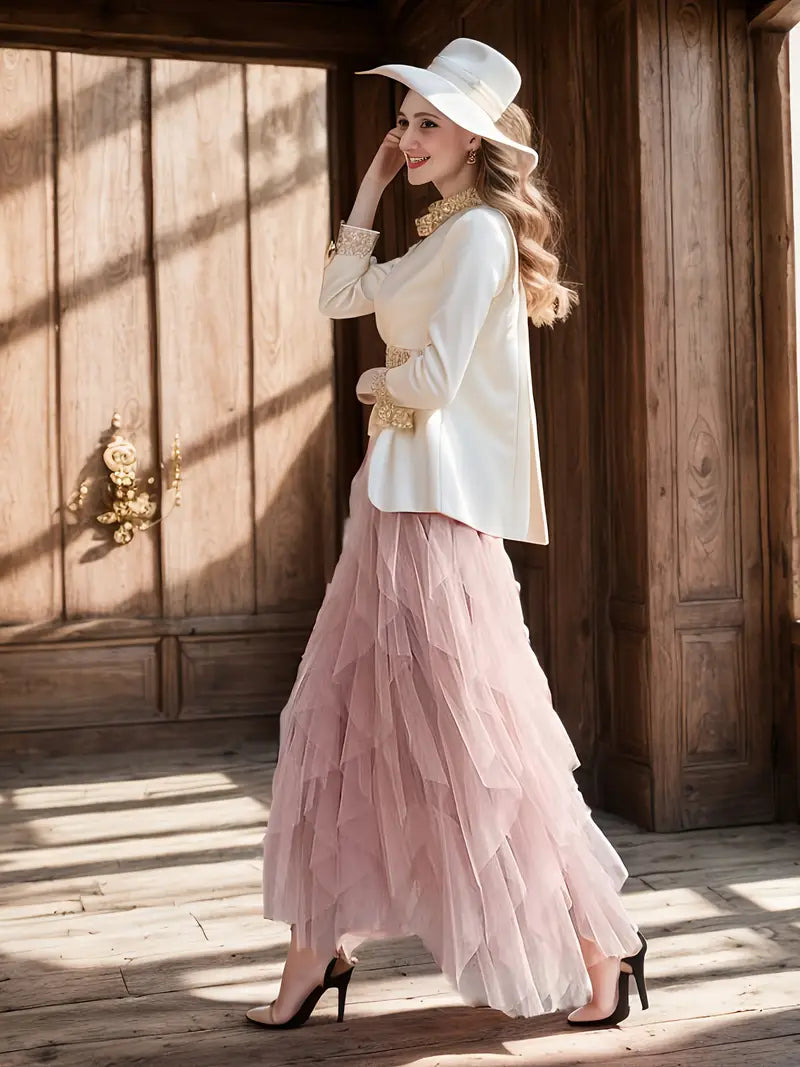 Cecil™ - Jupe Tutu en Tulle à Superpositions Élégantes