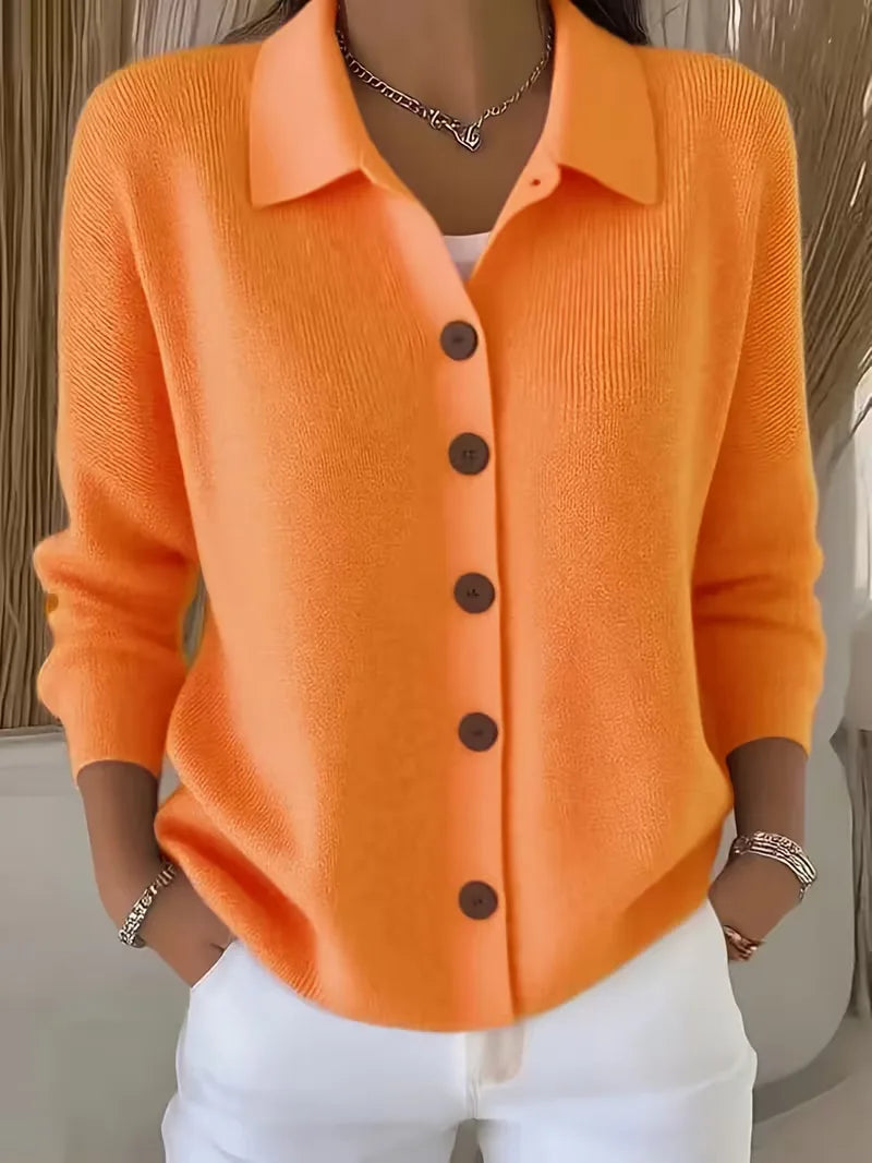 Nicole - Gilet Tricoté Élégant avec Boutons
