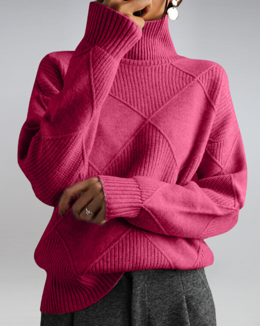 Elowen | Pull Col Roulé Élégant et Polyvalent