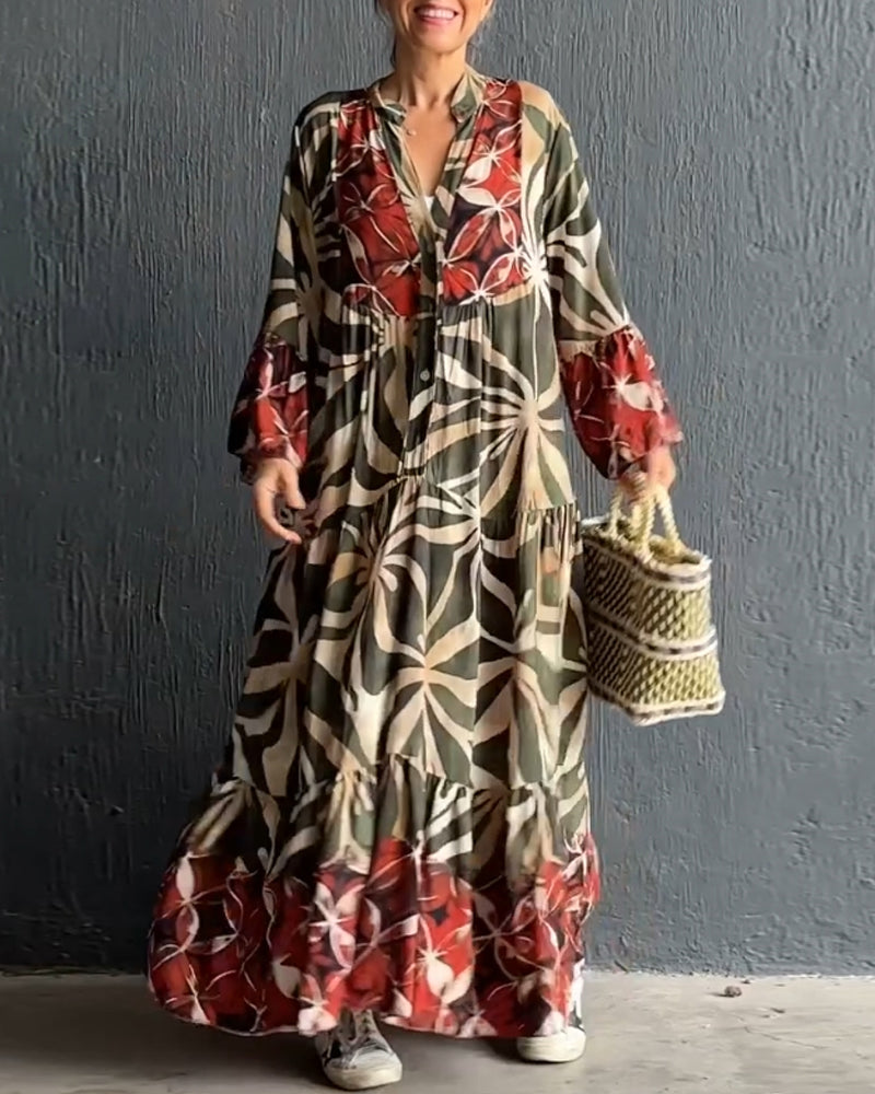Robe de Vacances Imprimée Légère