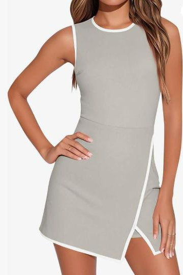 Robe sport femme sans manches à coupe portefeuille