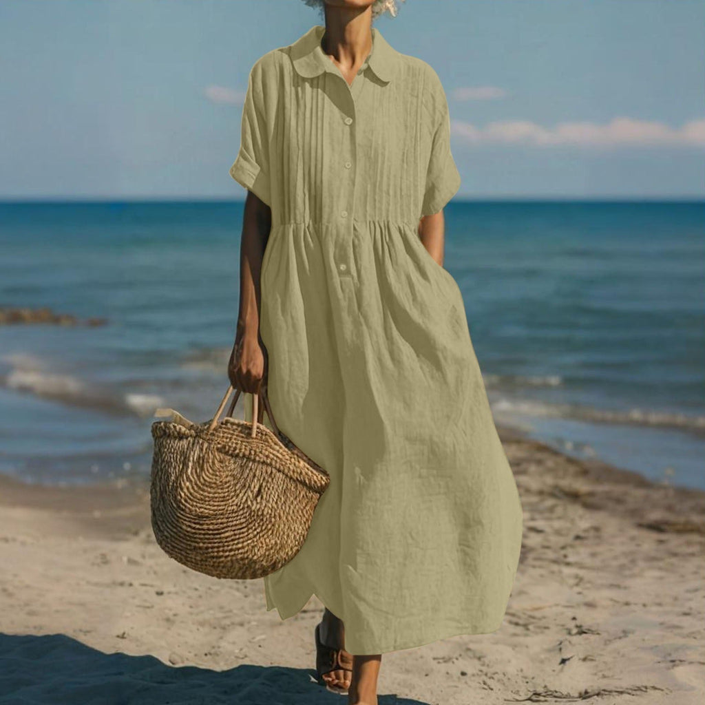 Corvina | Robe de plage longue avec poches pratiques