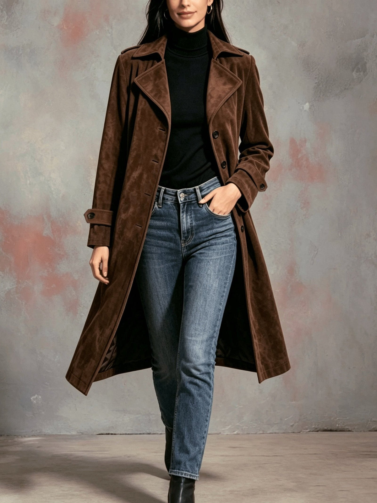 Freya | Trench-coat long classique et polyvalent
