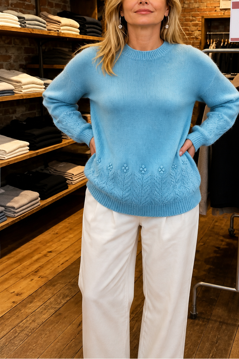 Stella | Pull en tricot à motif torsadé élégant et polyvalent