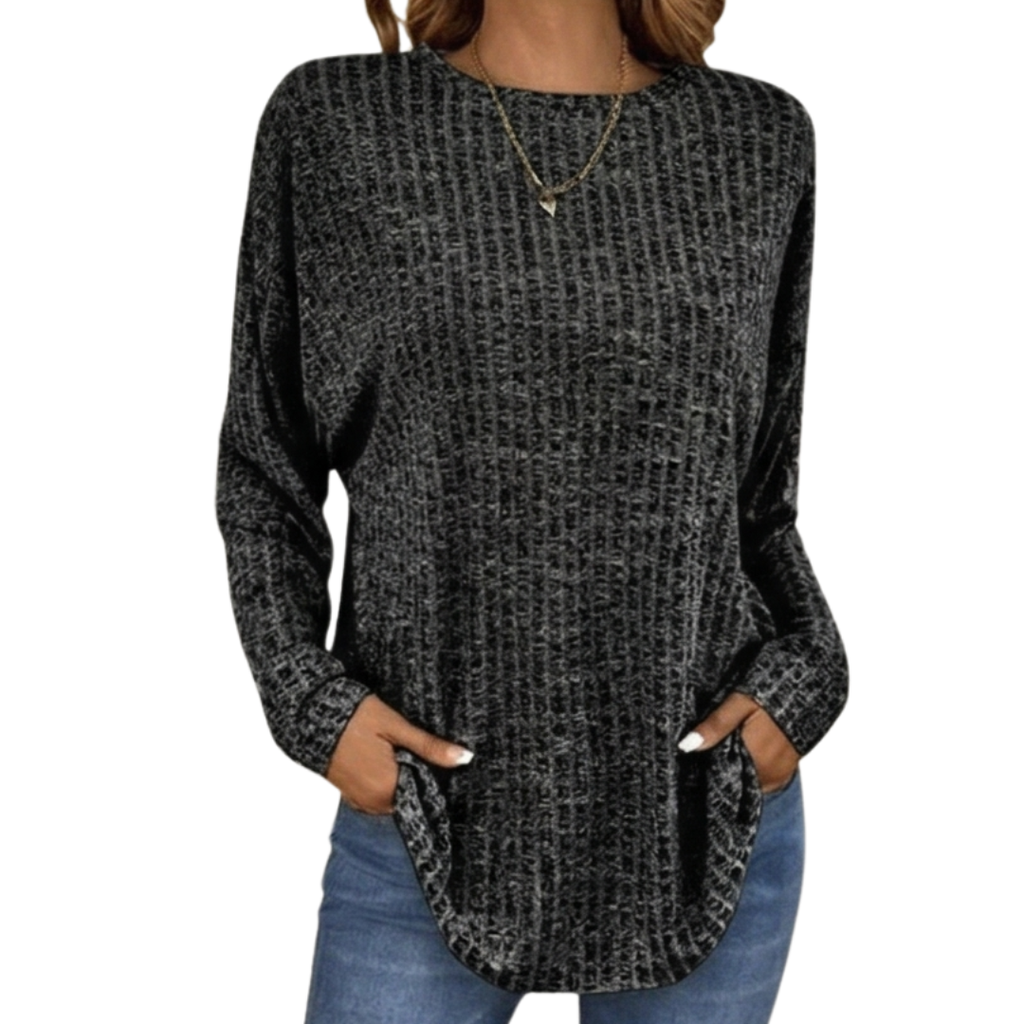 Camilla | Pull en Tricot Oversize Élégant et Confortable avec Texture Waffle