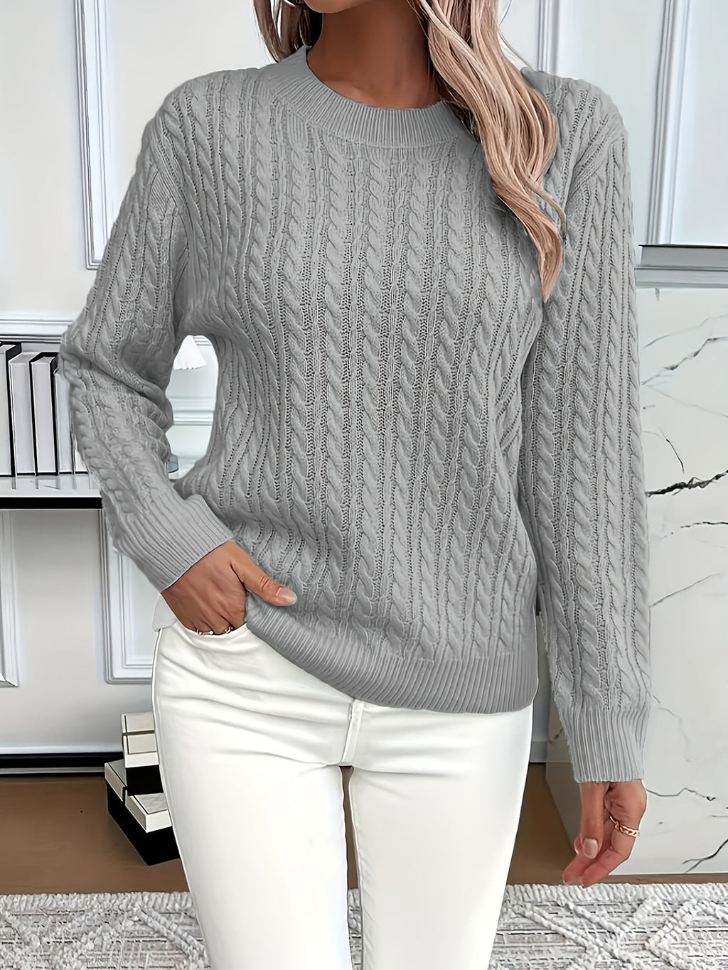 Lena | Pull en Tricot High-Low Moderne et Doux