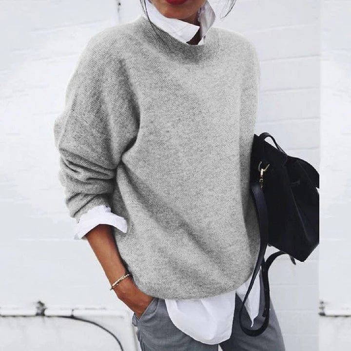 Simone - Pull Oversize Élegant en Tricot Lâche