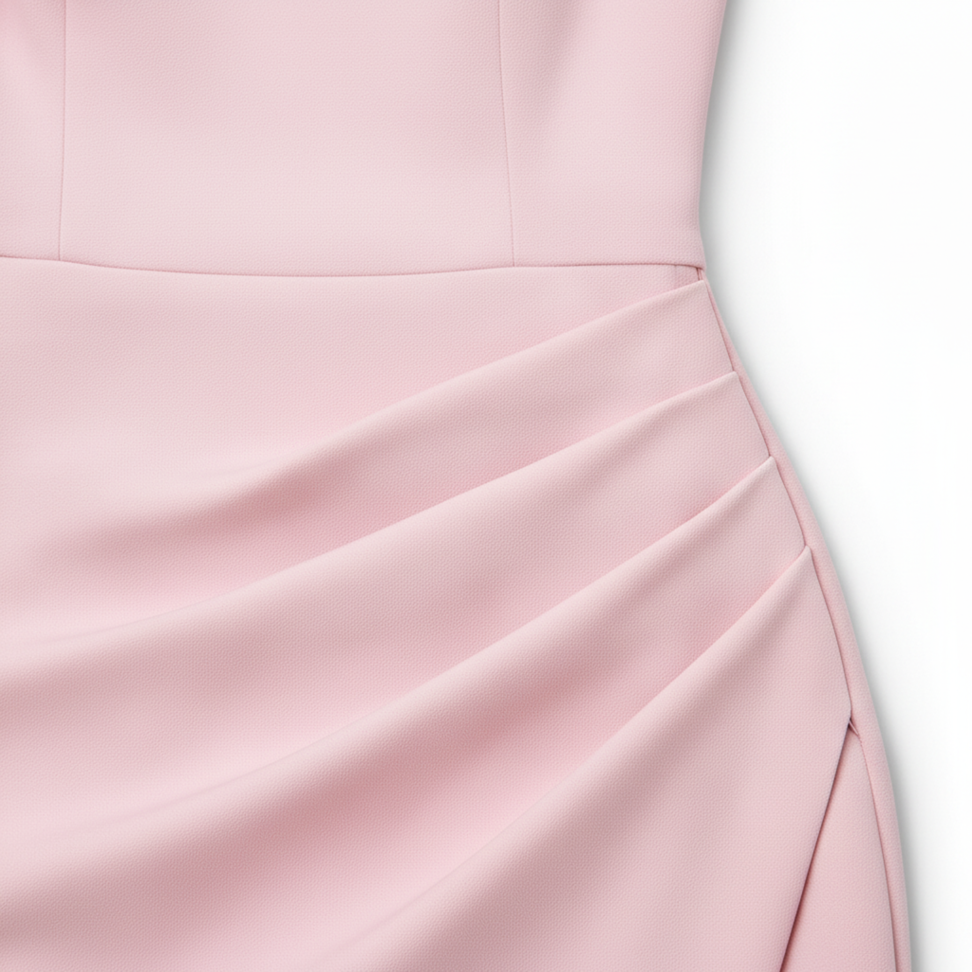 Robe Invitée de Mariage à Épaule Dénudée et Nœud avec Jupe Portefeuille Femme