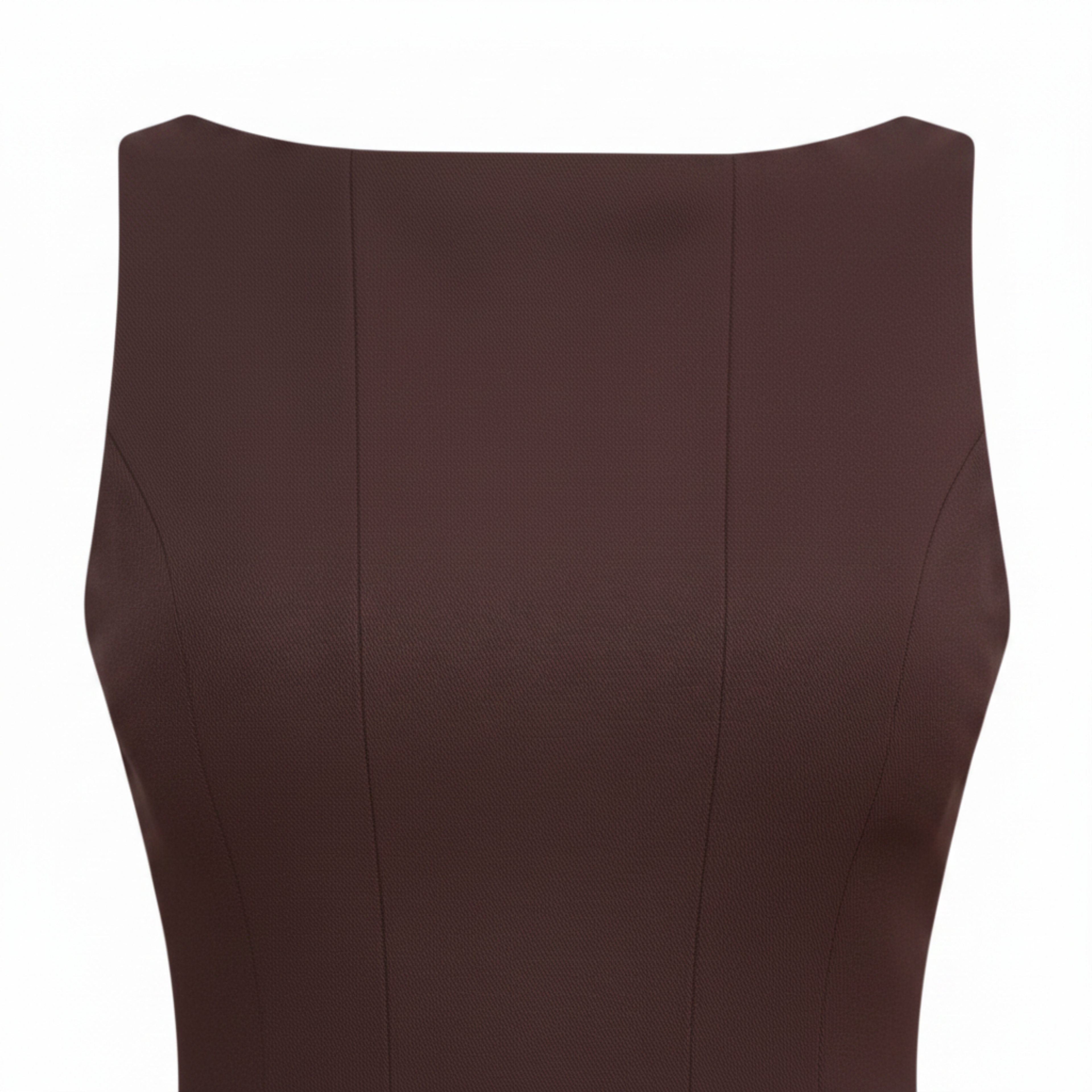Robe Courte Patineuse Sans Manches à Col Bateau et Jupe Plissée