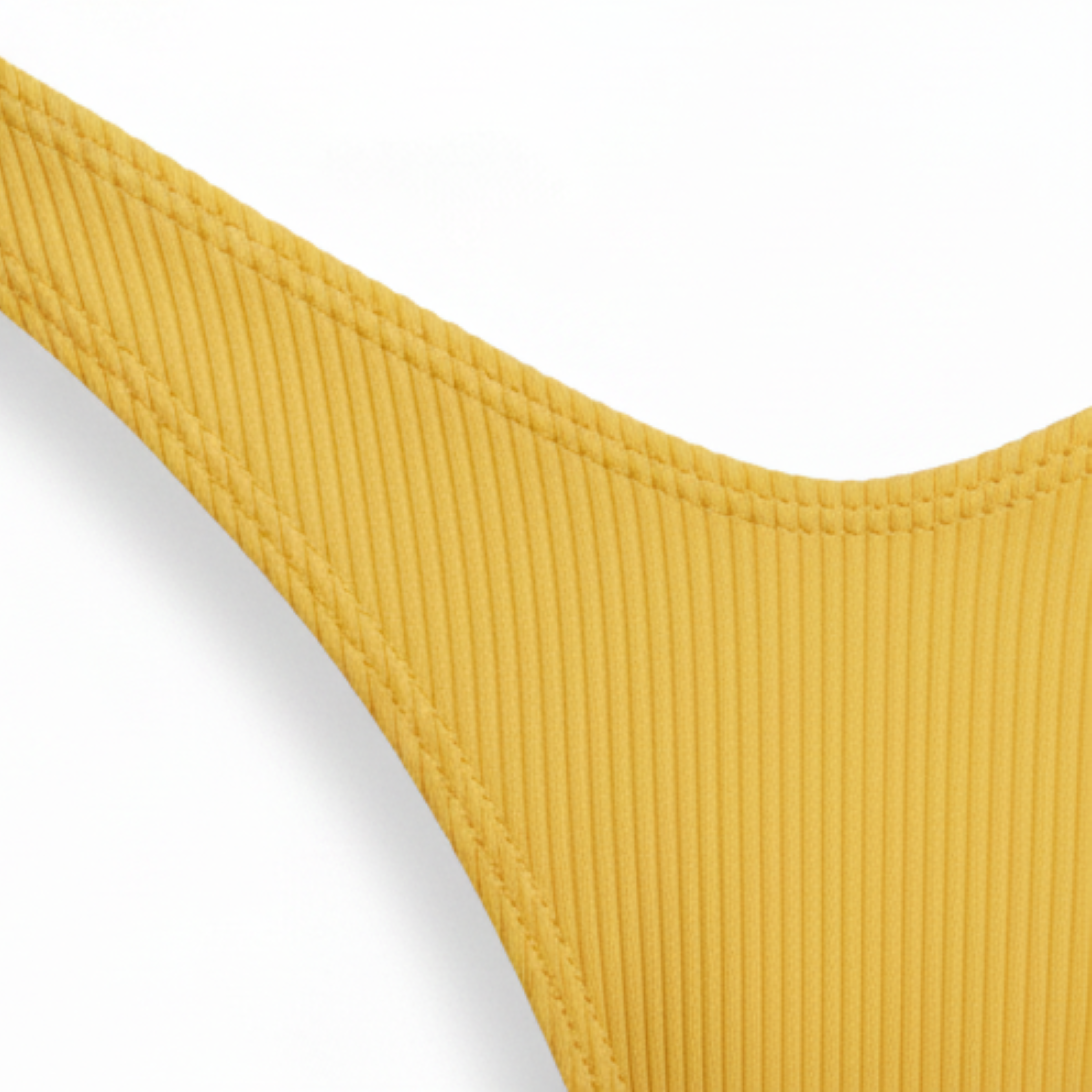 Bikini de Deux Pièces à Texture Nervurée avec Haut Push-Up et Bretelles Fines