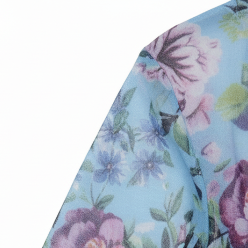 Maillot de Bain Une Pièce à Motif Floral avec Kimono Fluide pour Femme
