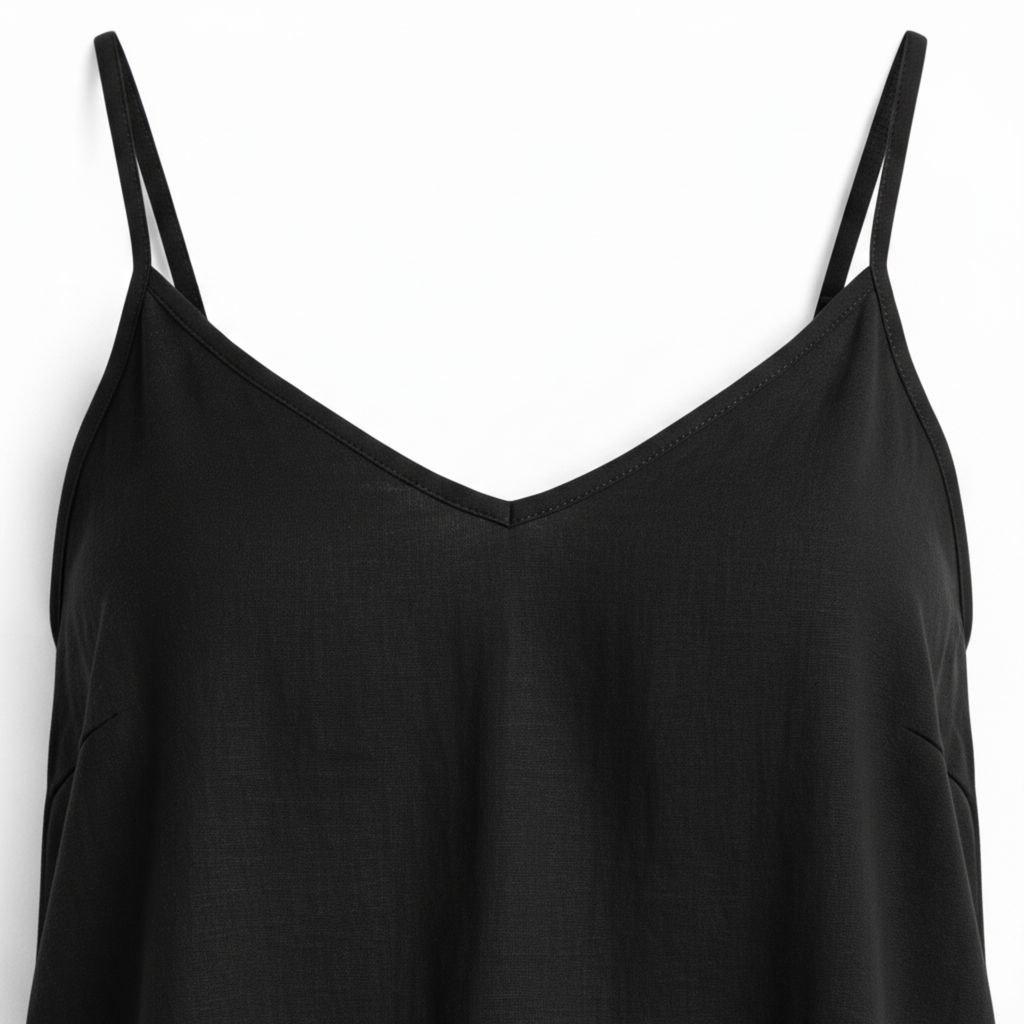 Débardeur à Bretelles Spaghetti pour Femme avec Coupe Ample et Encolure Droite