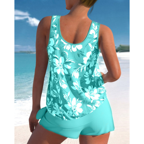 Ensemble tankini pour femmes offrant un bon maintien | 2 pièces