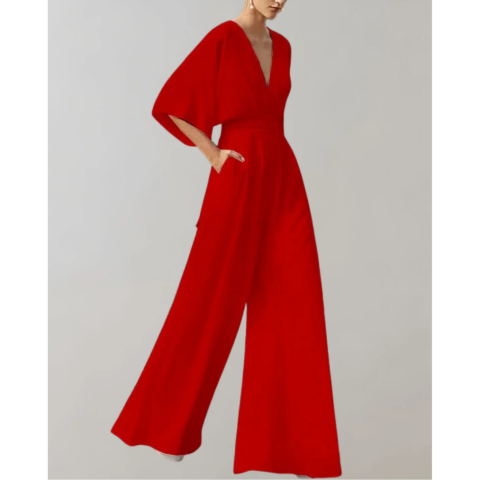 Combinaison ajustée et fluide pour femme | Chic