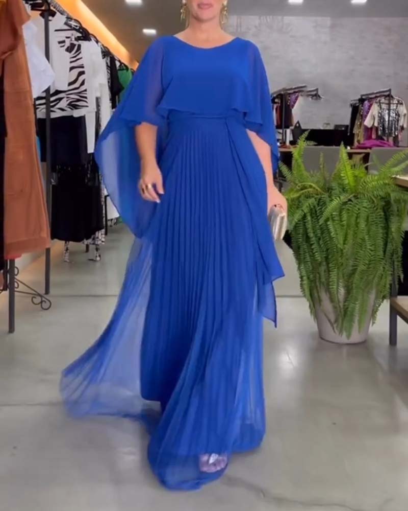 Robe Maxi A Ligne Col Rond