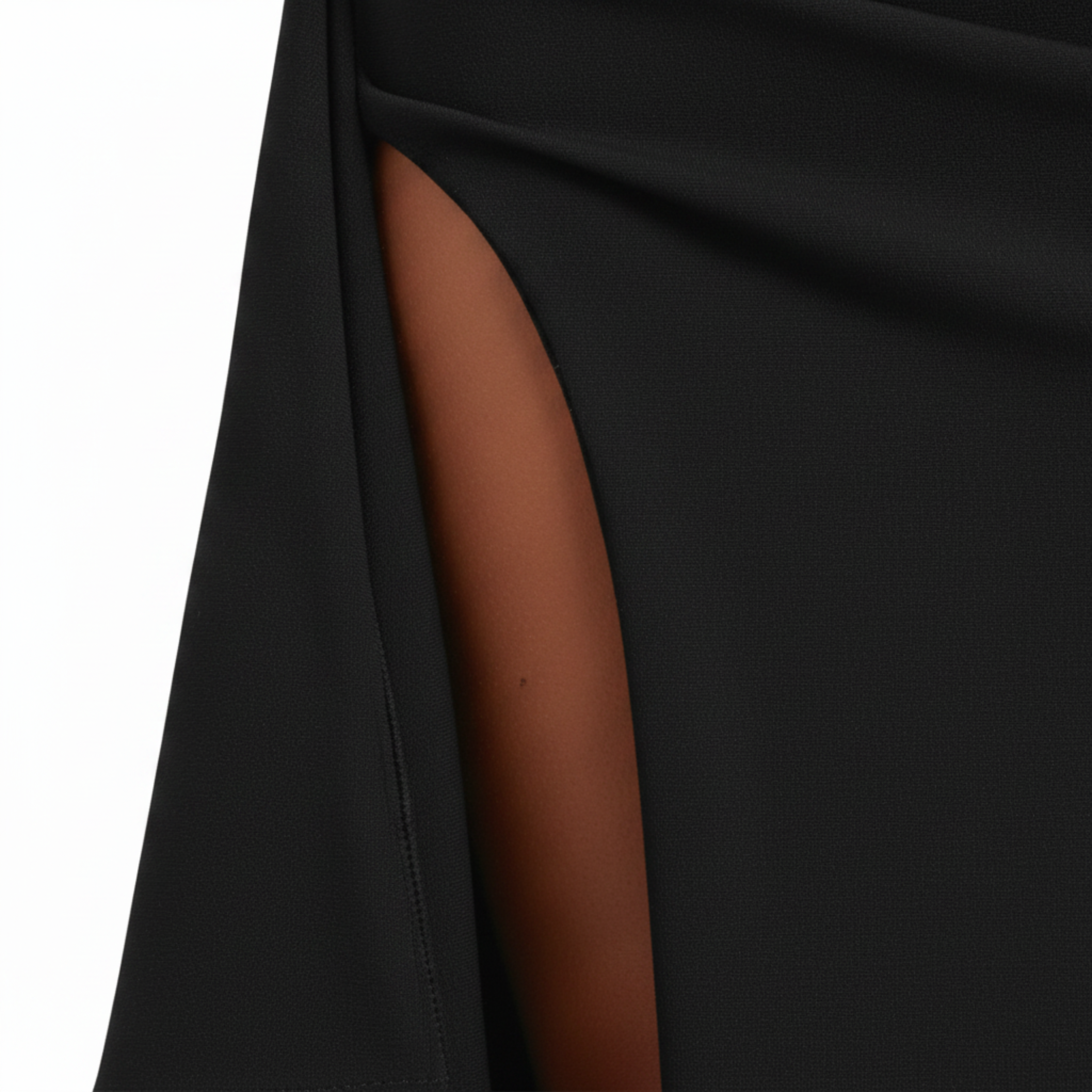 Robe de Soirée Maxi Bustier avec Fente Haute pour Invitée de Mariage