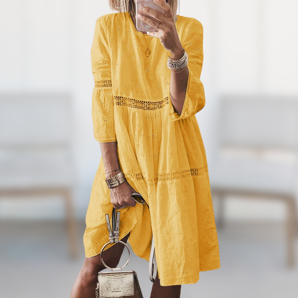 Marian™ - Robe Élégante Brodée