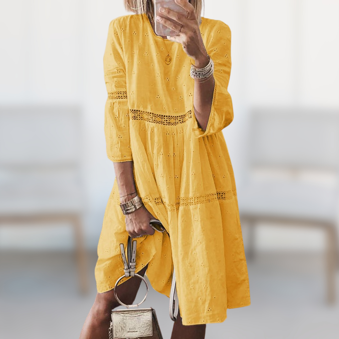 Marian™ - Robe Élégante Brodée
