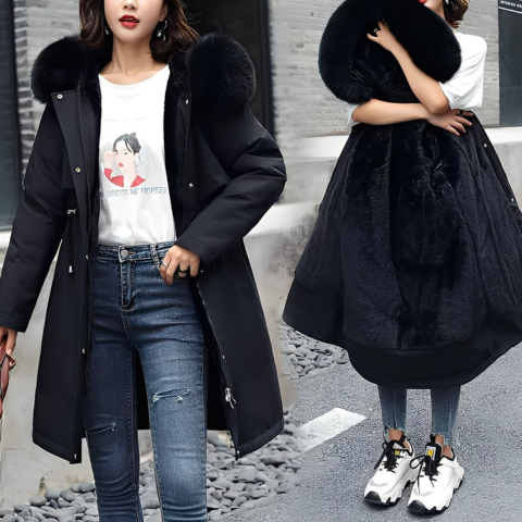 Manteau d'hiver rembourré pour femme | Chaud
