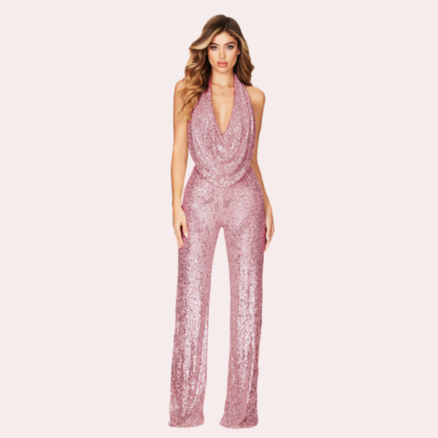 Combinaison à paillettes glamour pour femme | Chic