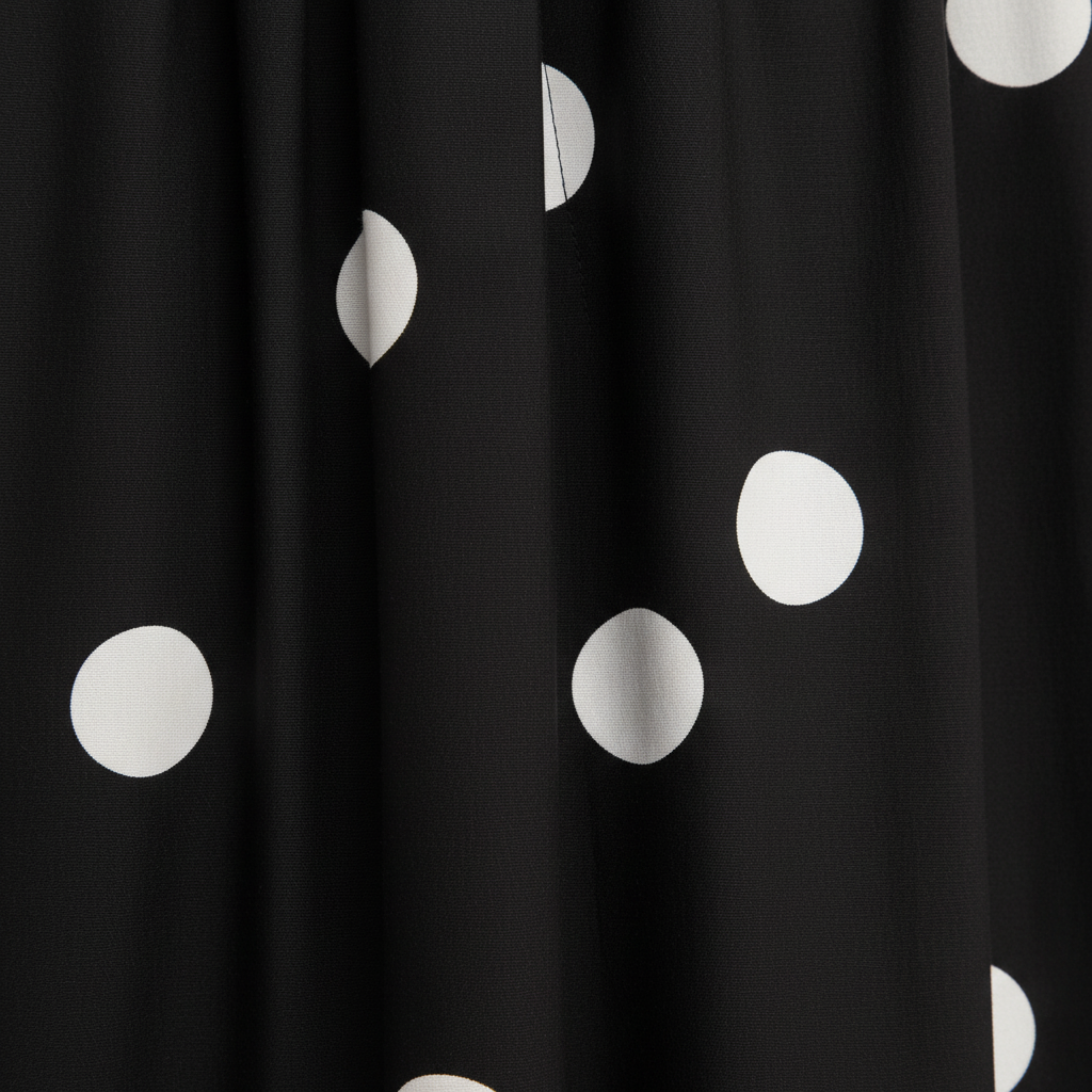 Robe Maxi à Pois avec Bustier Sans Bretelles et Jupe Évasée