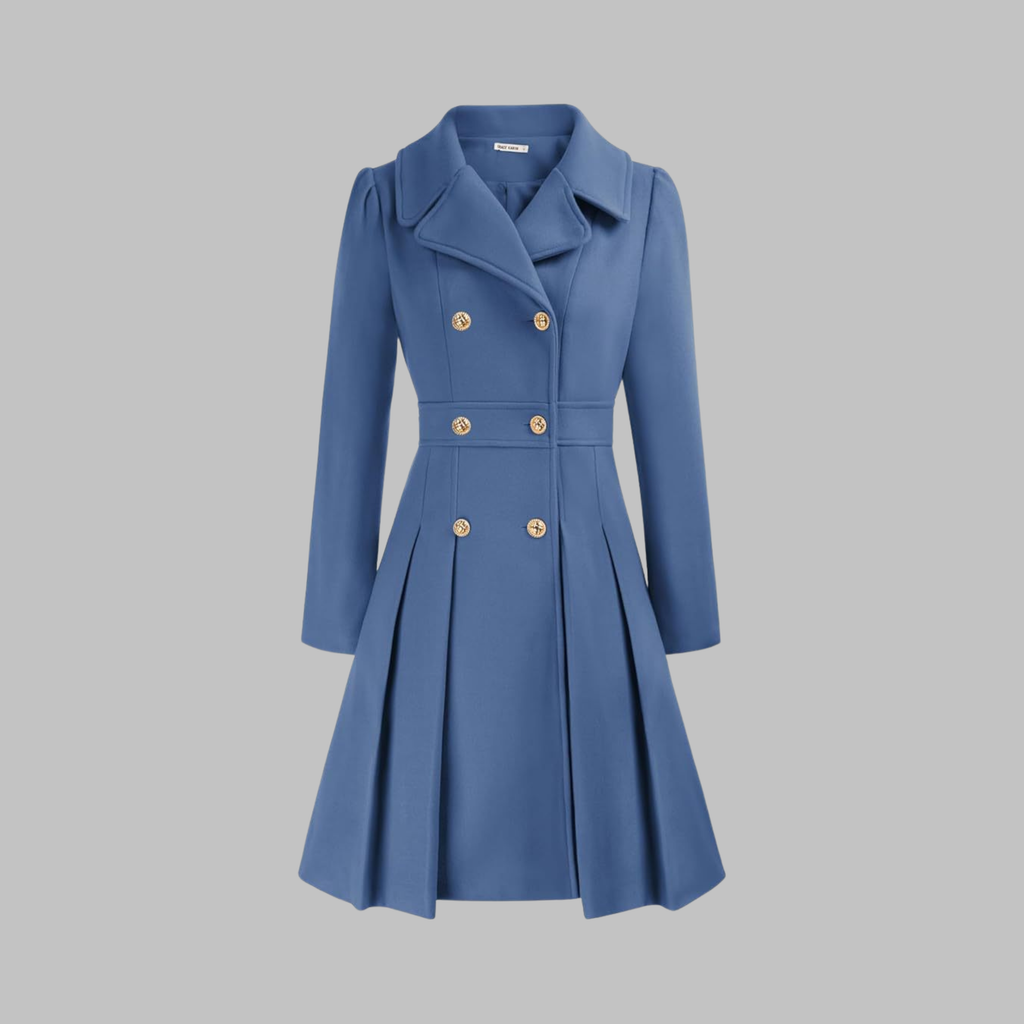 Manteau Double Boutonnage Femme – Coupe Classique et Élégance Intemporelle