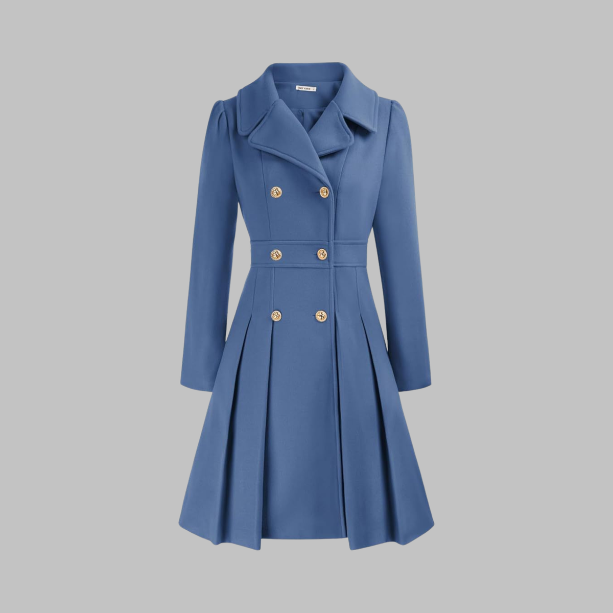 Manteau Double Boutonnage Femme – Coupe Classique et Élégance Intemporelle
