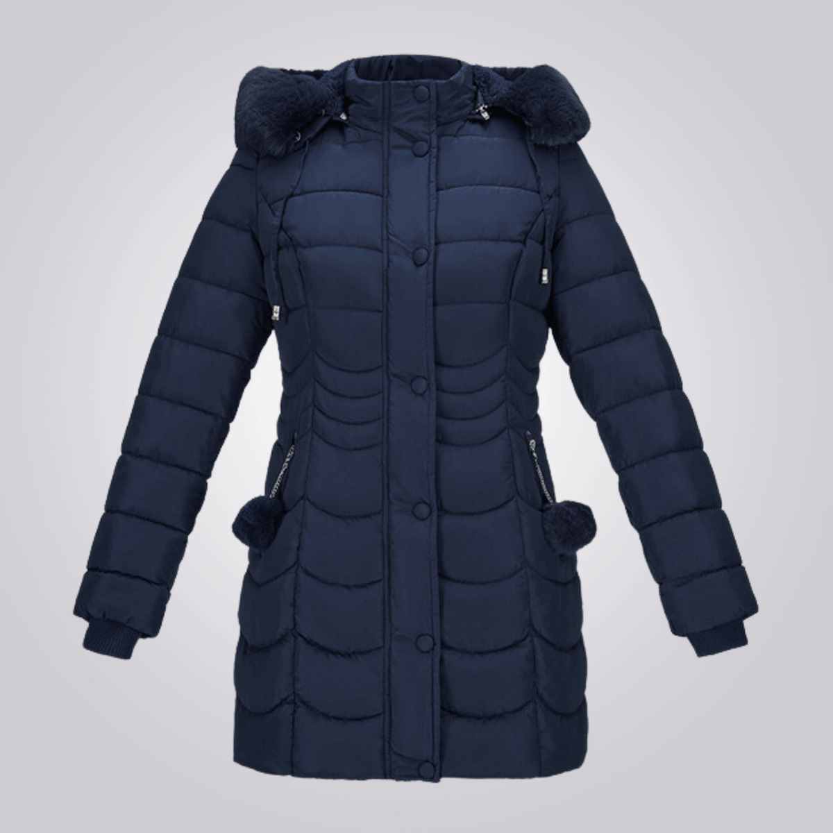 Saskia - Élégant Long Manteau D'hiver Matelassé