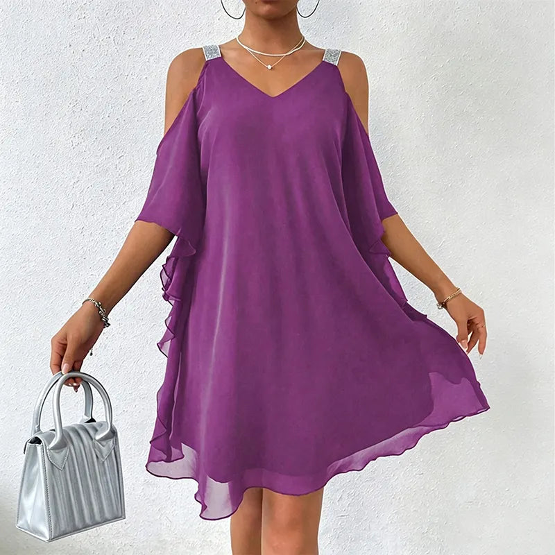 Perlyn | Robe fluide à décolleté en V sans manches
