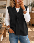 Gilet Sans Manches Col V Pull