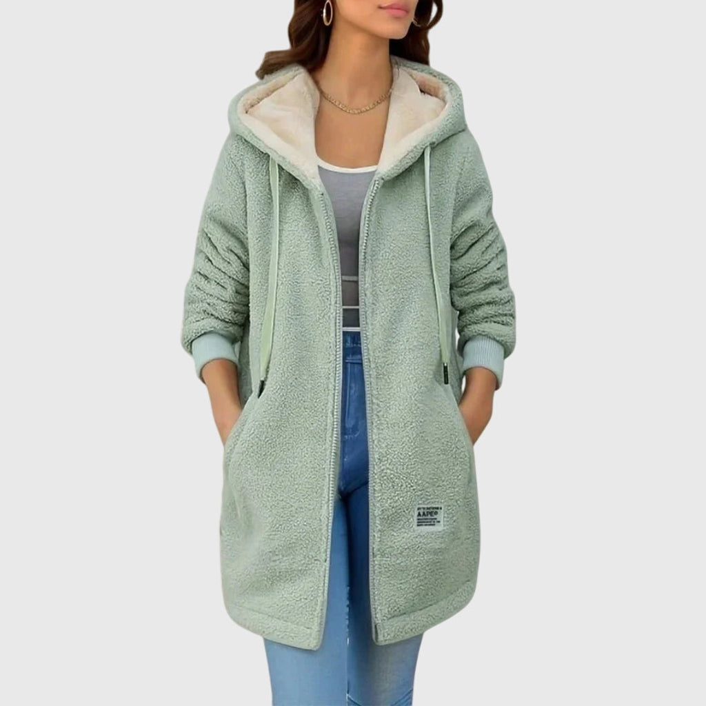Patricia - Élégante Veste en Fleece Teddy Chaud