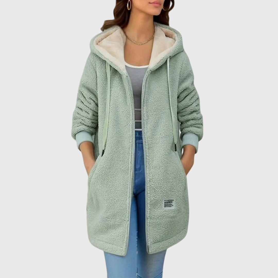 Patricia - Élégante Veste en Fleece Teddy Chaud