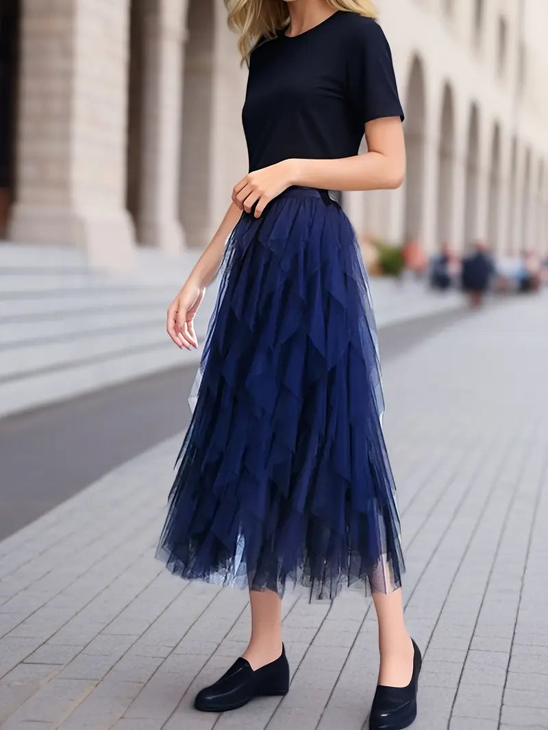 Cecil™ - Jupe Tutu en Tulle à Superpositions Élégantes