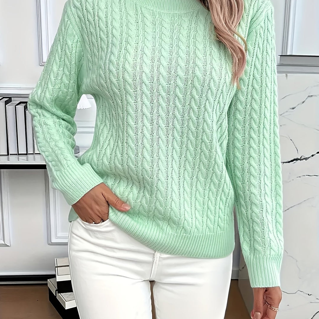 Lena | Pull en Tricot High-Low Moderne et Doux