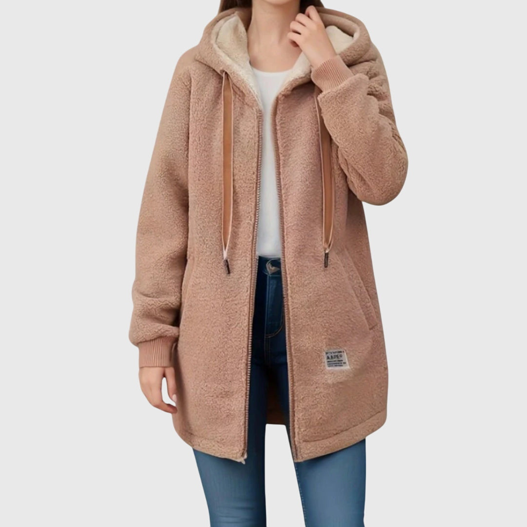 Patricia - Élégante Veste en Fleece Teddy Chaud