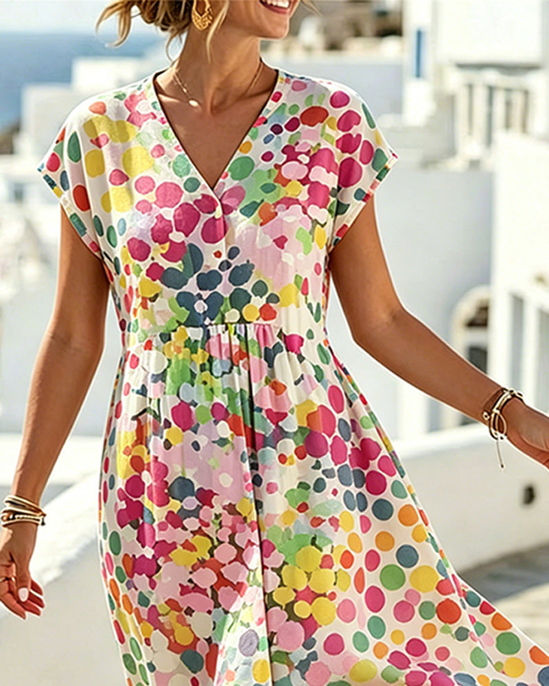 Manon - Robe d'été fluide avec décolleté en V